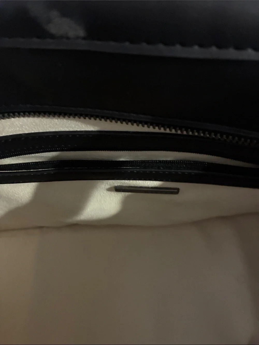 Steve Madden Blue Quilted Denim Tote with Black Trim and White Logo Strap